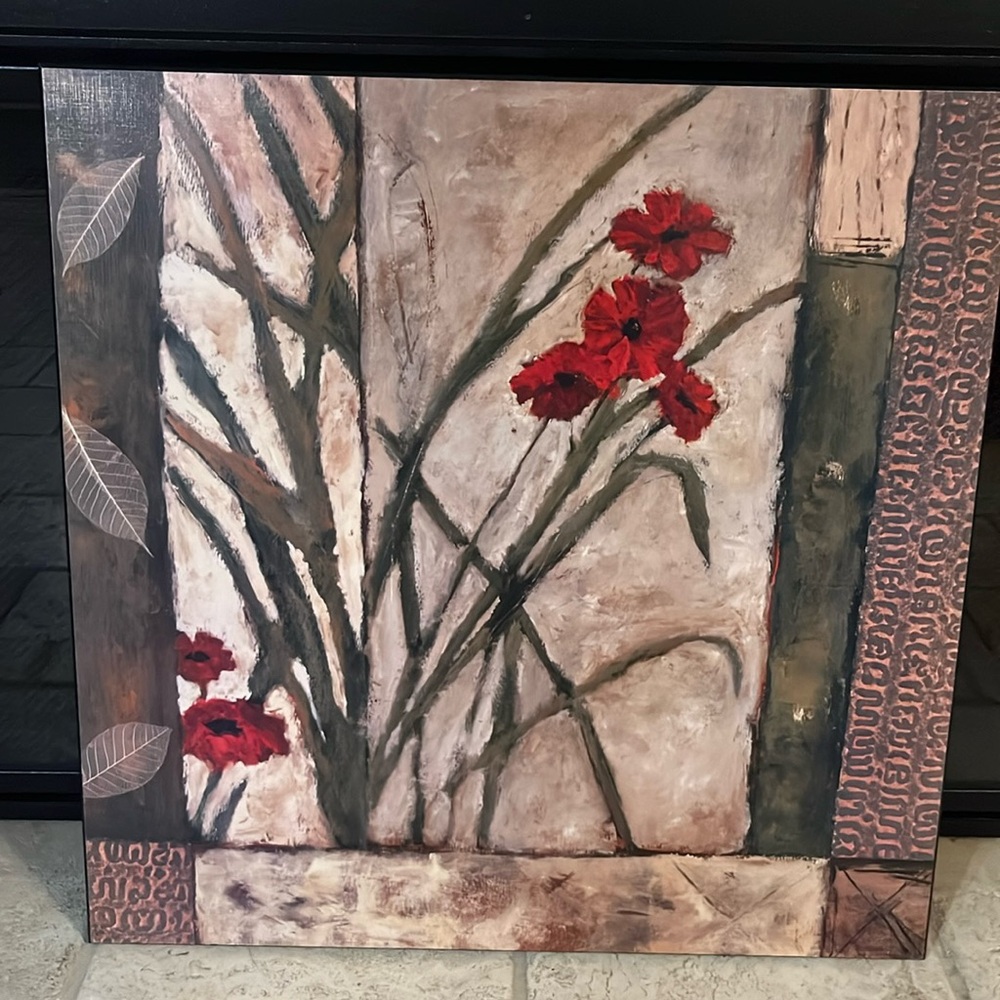 Vintage heavy printed wall decor